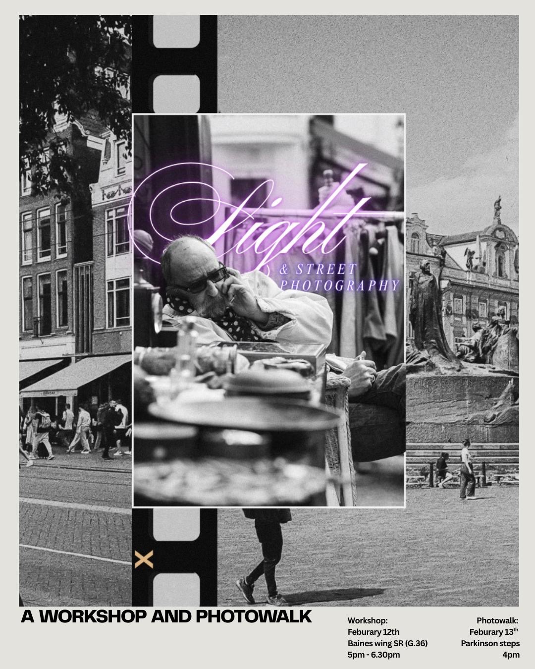 The image for the event named Light and Street Photography Workshop + Walk