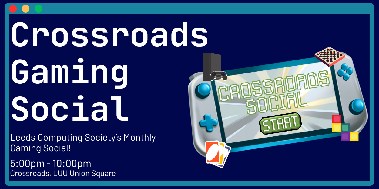 The image for the event named Monthly Gaming Social - Crossroads