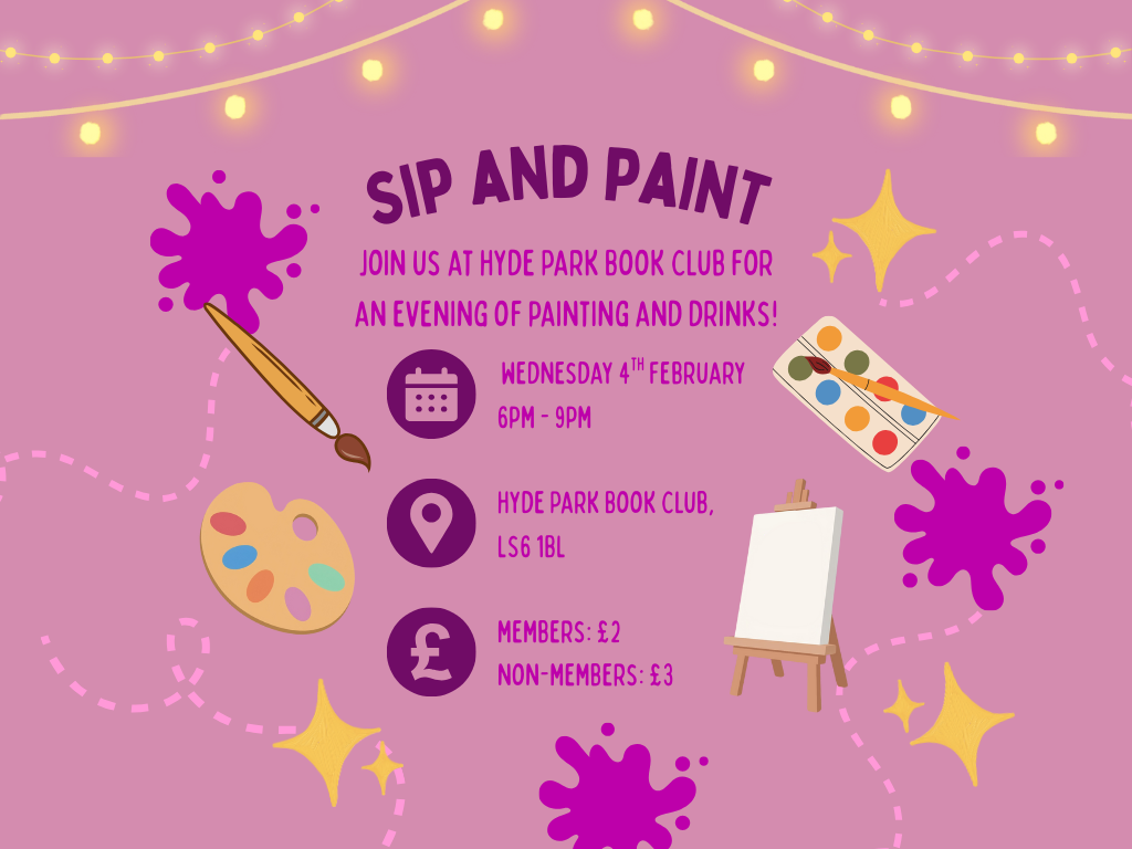The image for the event named Book Club Sip & Paint!