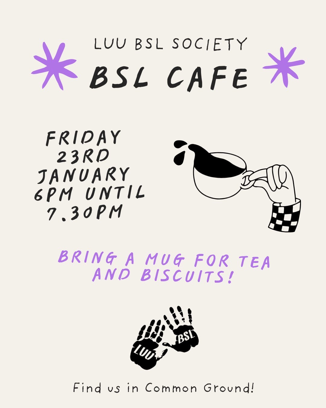 The image for the event named BSL Cafe