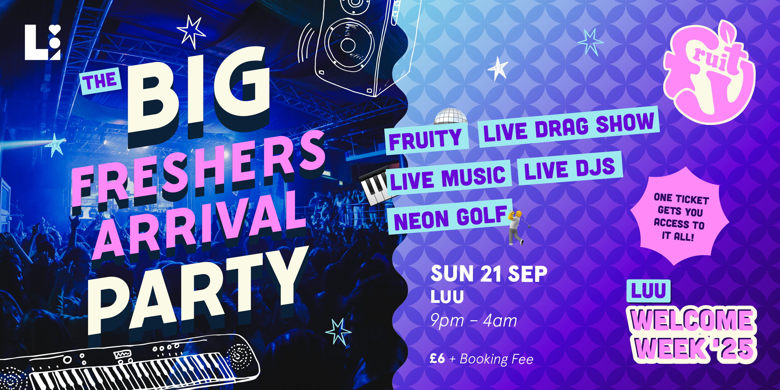 The image for the event named LUU Welcome Week: The Freshers Arrival Party