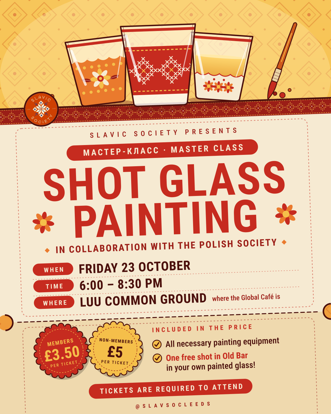 The image for the event named Shot Glass Painting Master Class