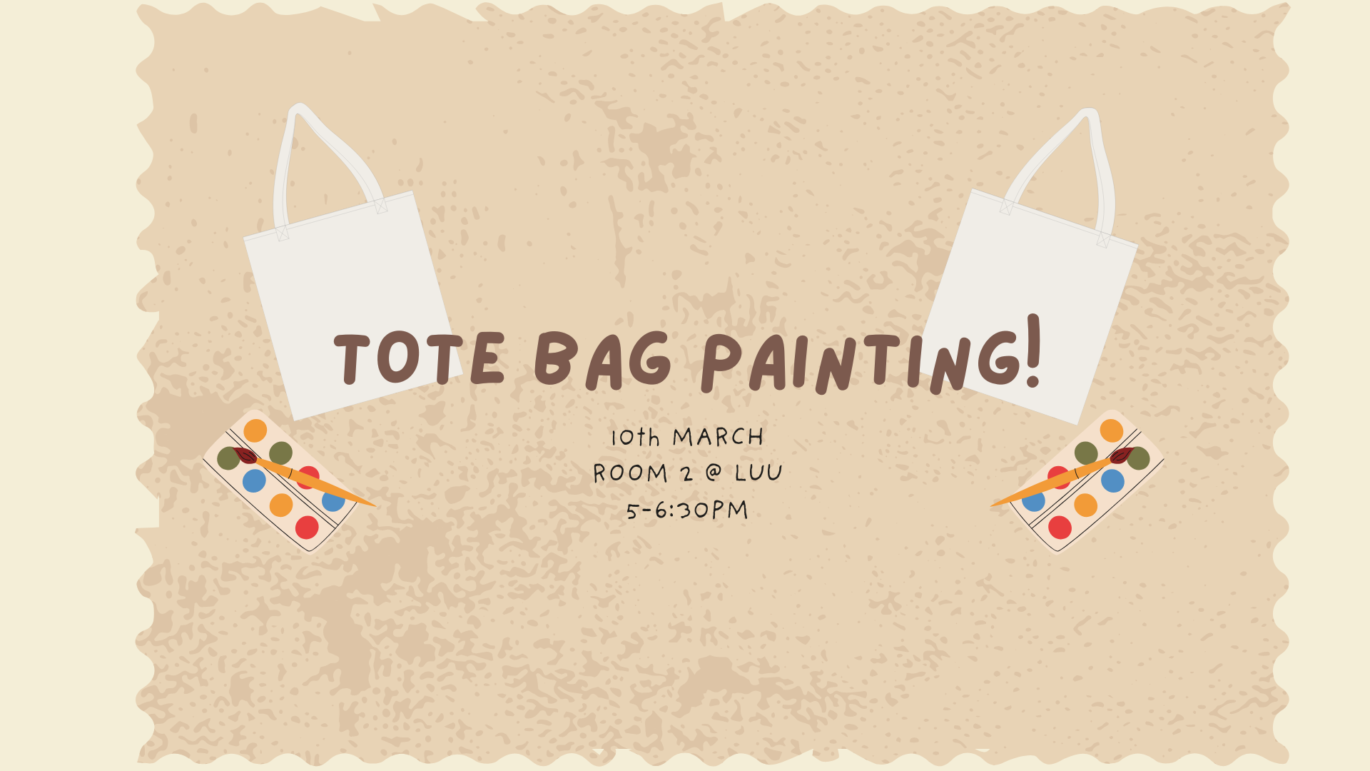 The image for the event named Tote Bag Painting!
