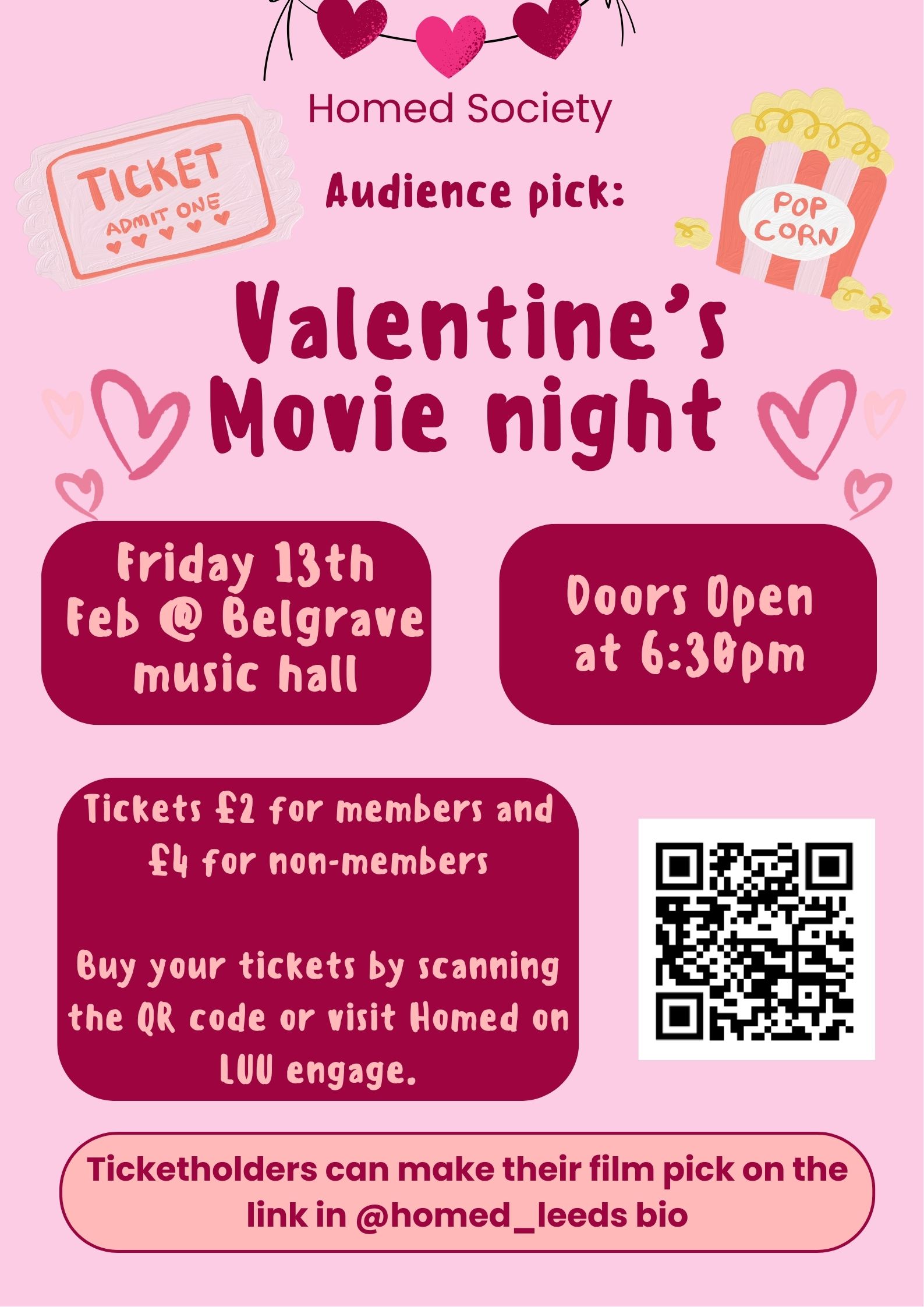 The image for the event named Valentine's Movie Night