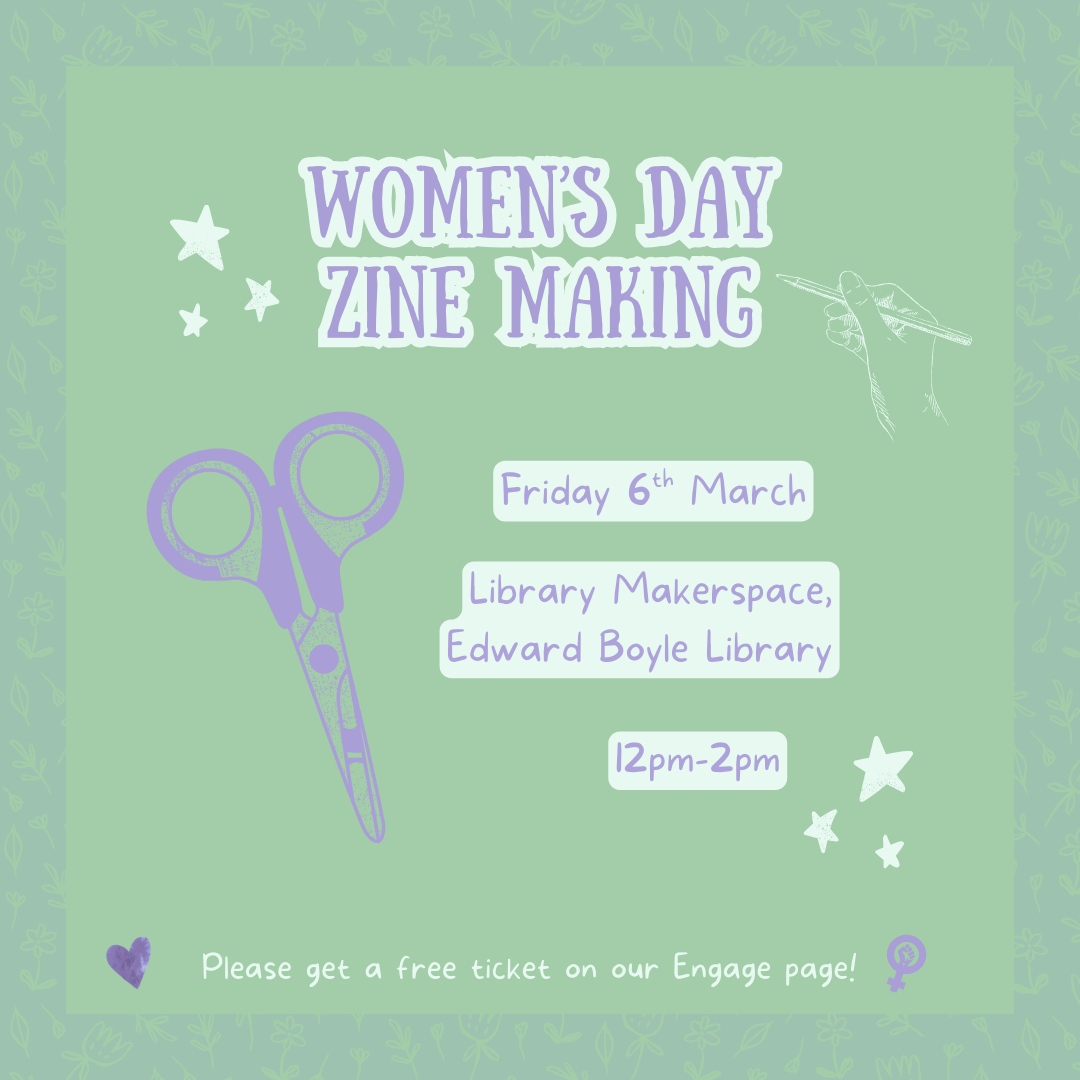 The image for the event named Women's Day Zine Making