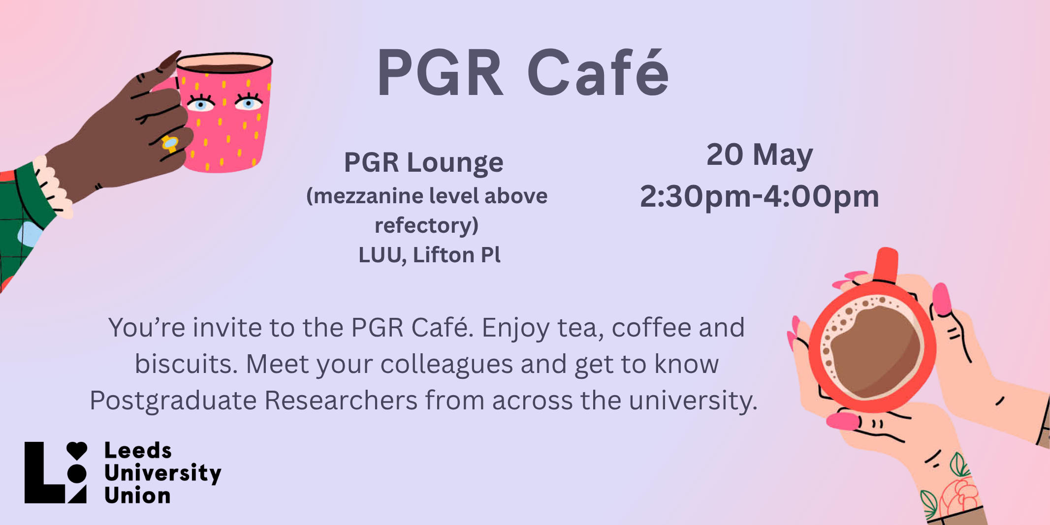 The image for the event named PGR Cafe