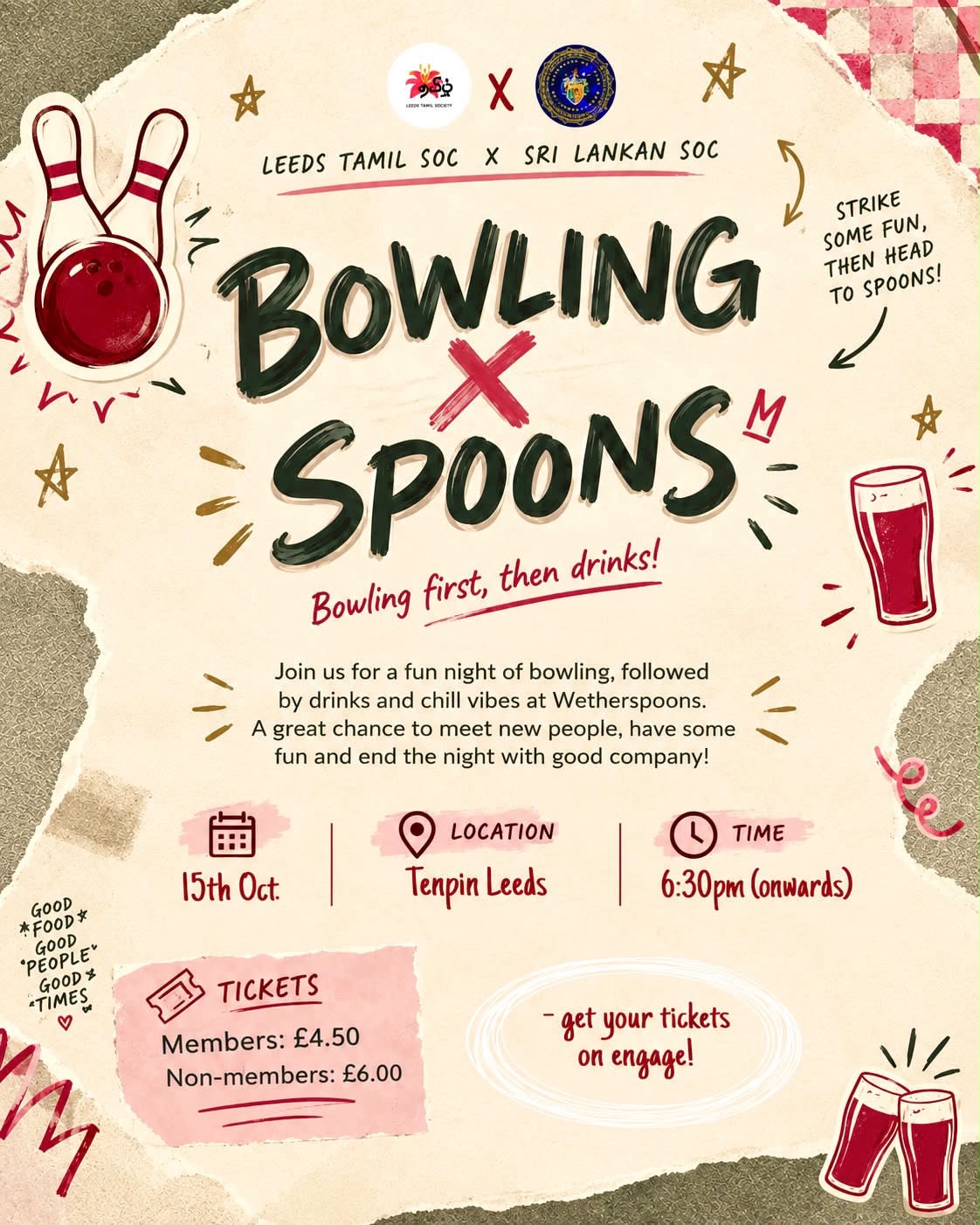 The image for the event named Sl Soc x Tamil Soc Bowling & Spoons