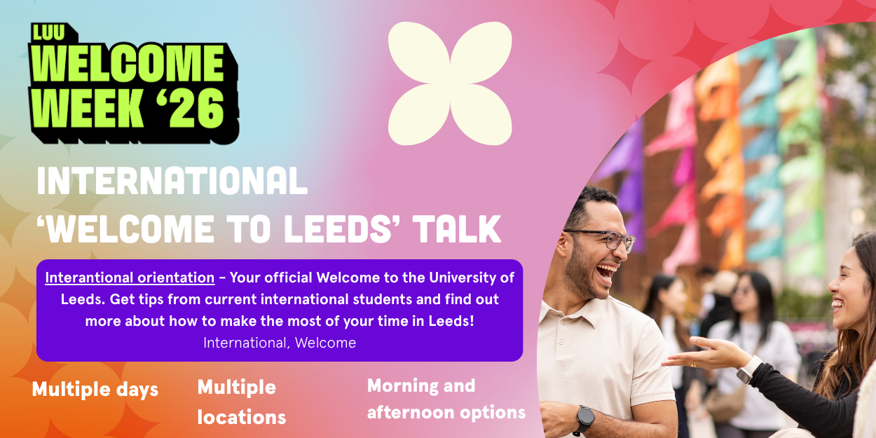 The image for the event named International orientation: Welcome to Leeds talk