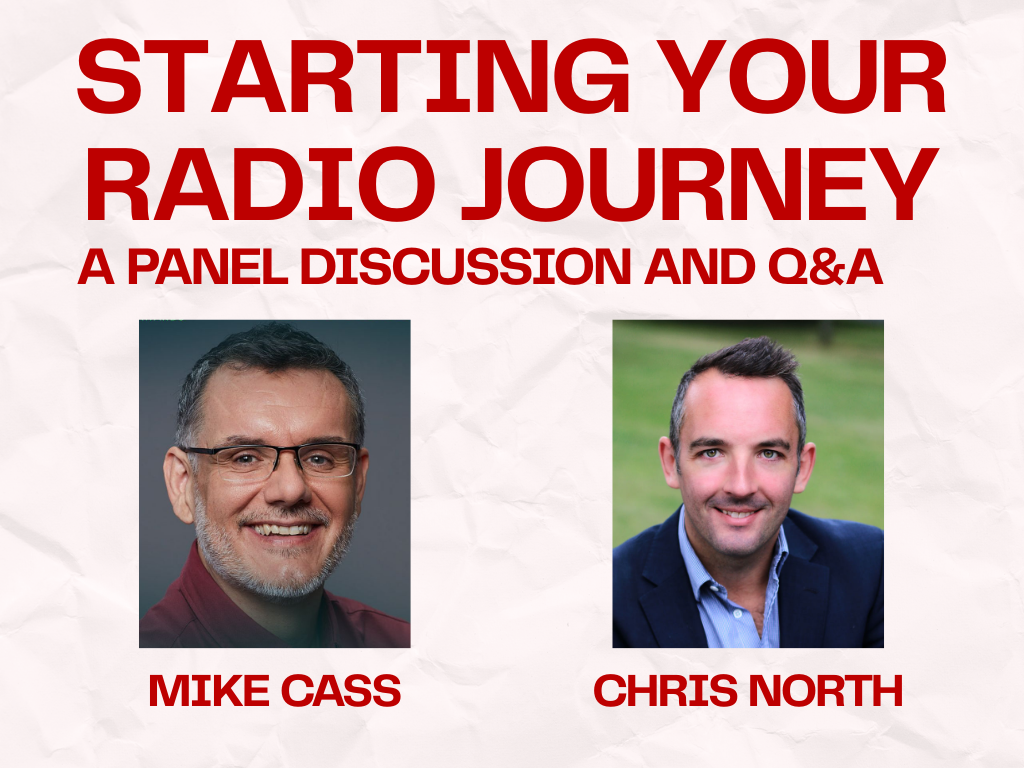 The image for the event named Starting Your Radio Journey Q&A with Mike Cass and Chris North