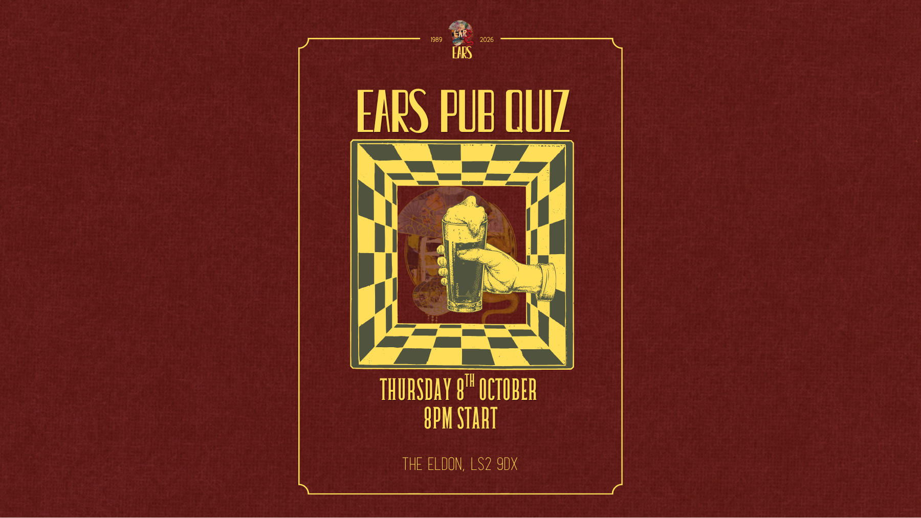 The image for the event named EARS Pub Quiz (Beers with EARS)