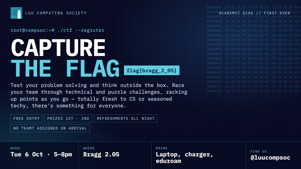 The image for the event named CompSoc Capture the Flag Competition GIAG