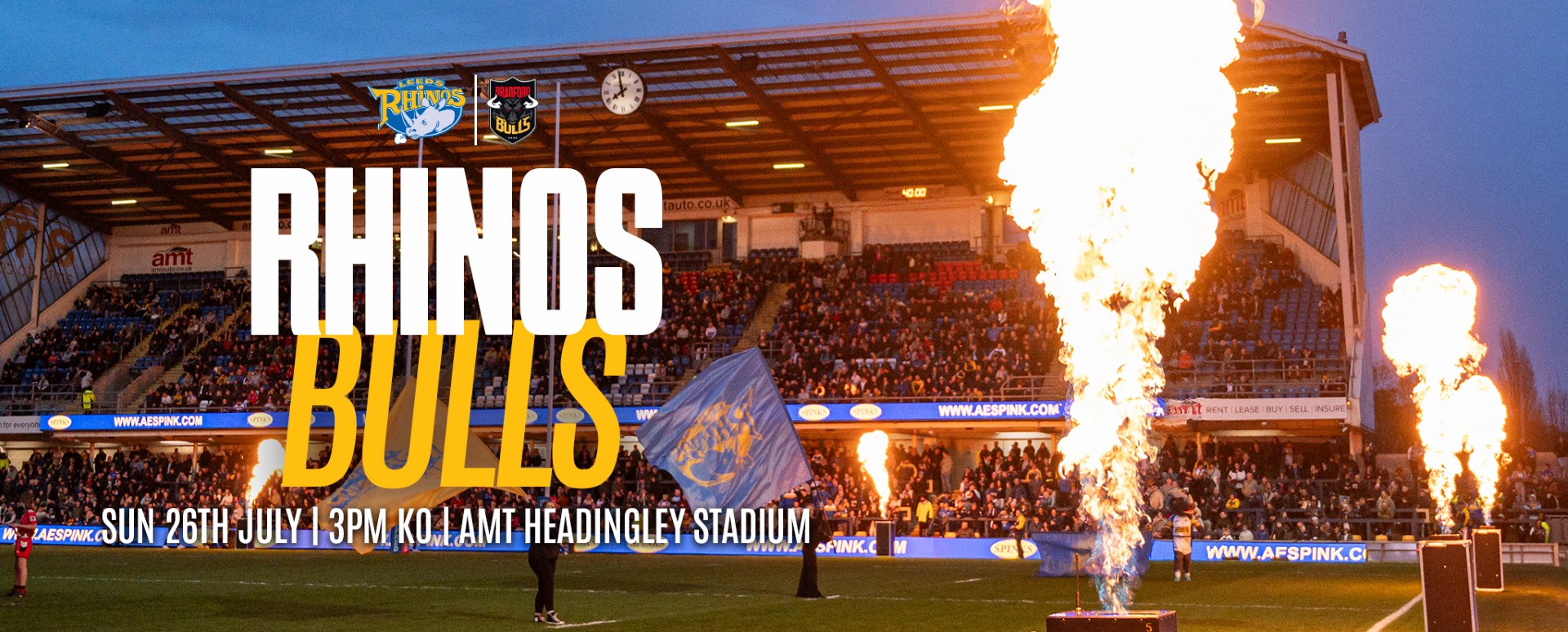 The image for the event named Leeds Rhinos vs Bradford Bulls Rugby League Match - Exclusive UoL Discount