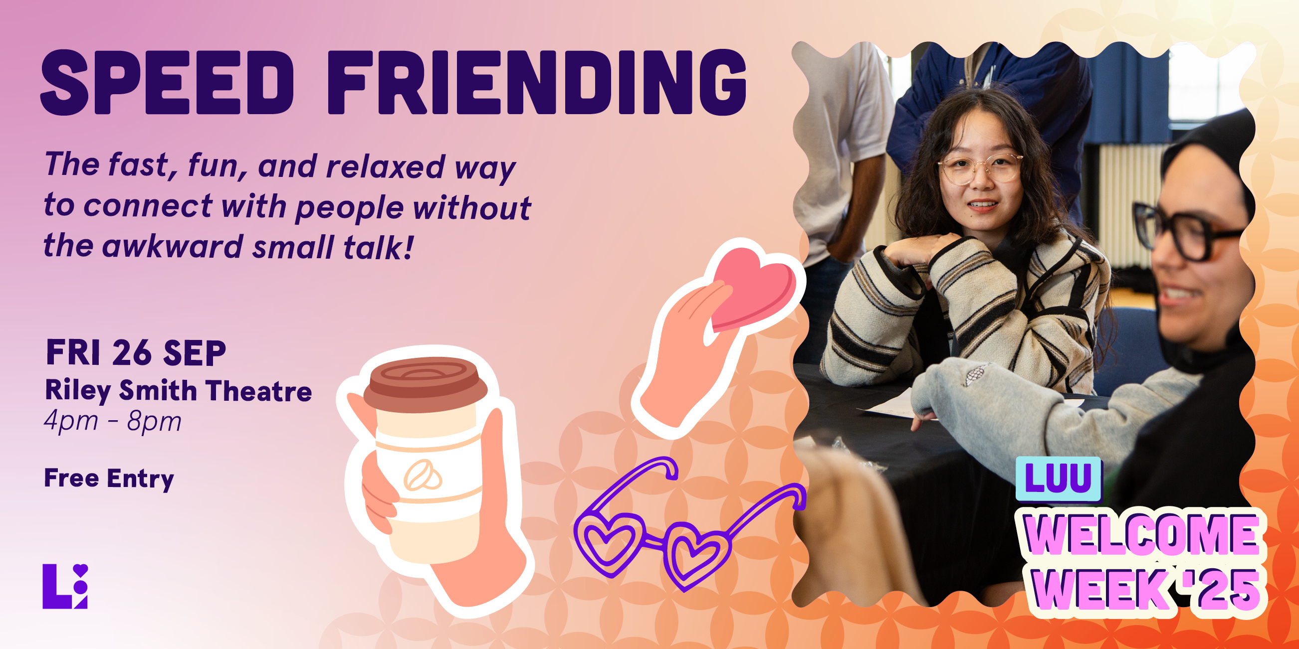 The image for the event named Welcome Speed Friending
