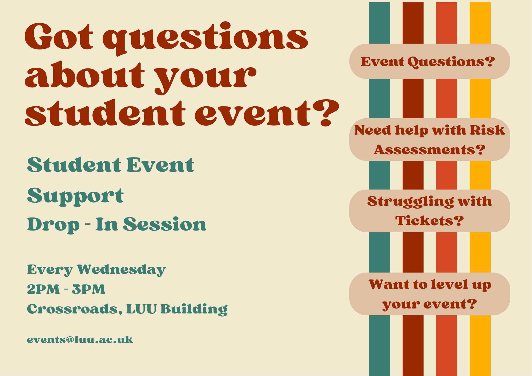 The image for the event named Student Events Drop In