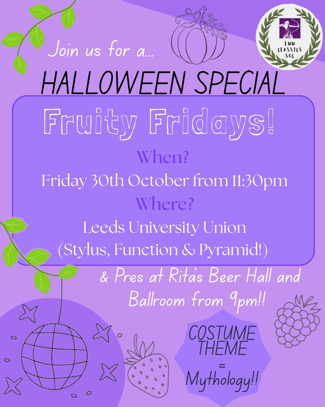 The image for the event named Fruity Fridays Club Night!