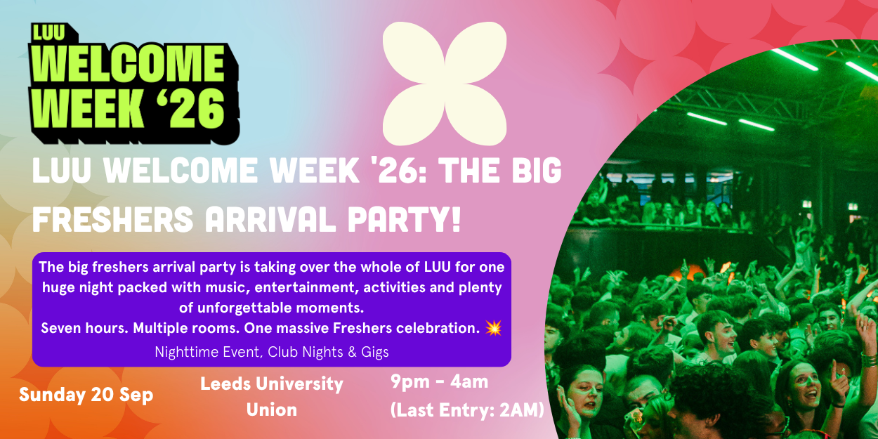 The image for the event named LUU Welcome Week '26: The Big Freshers Arrival Party!