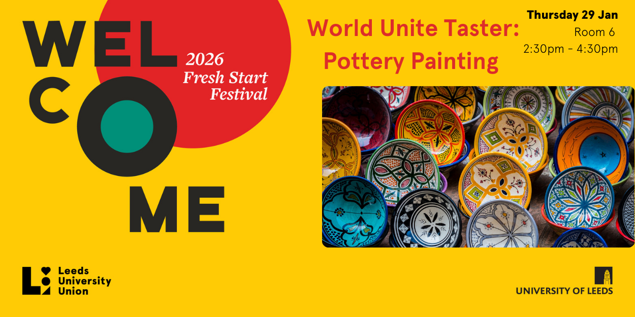 The image for the event named World Unite Taster: Pottery Painting