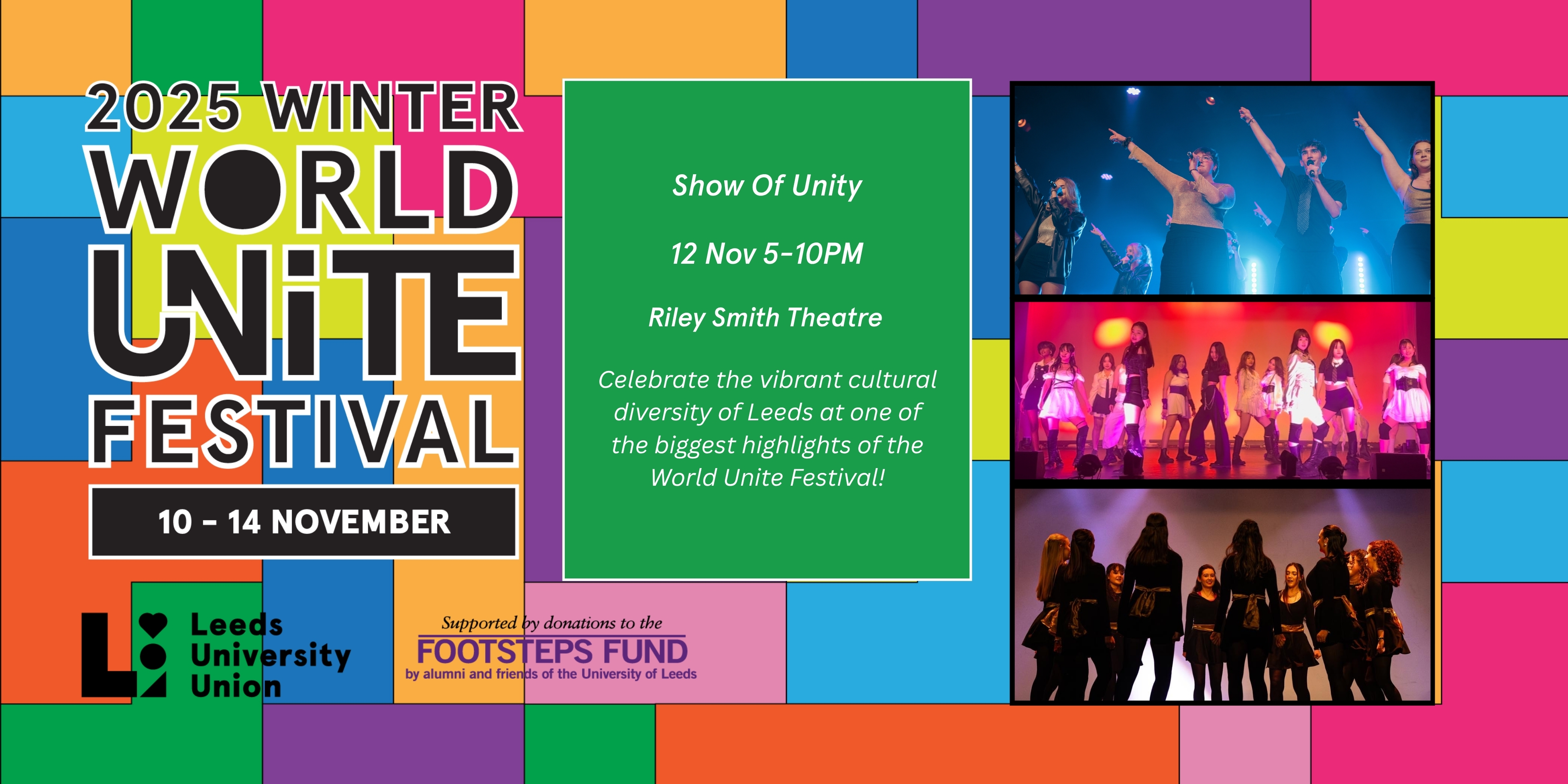 The image for the event named Show of Unity for World Unite Fest 2025