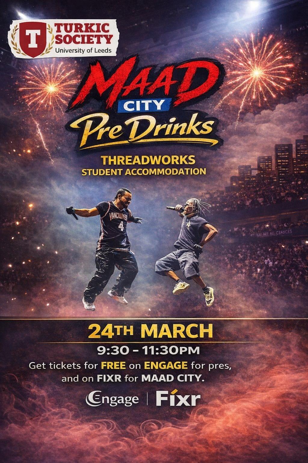The image for the event named Maad City Pre Drinks