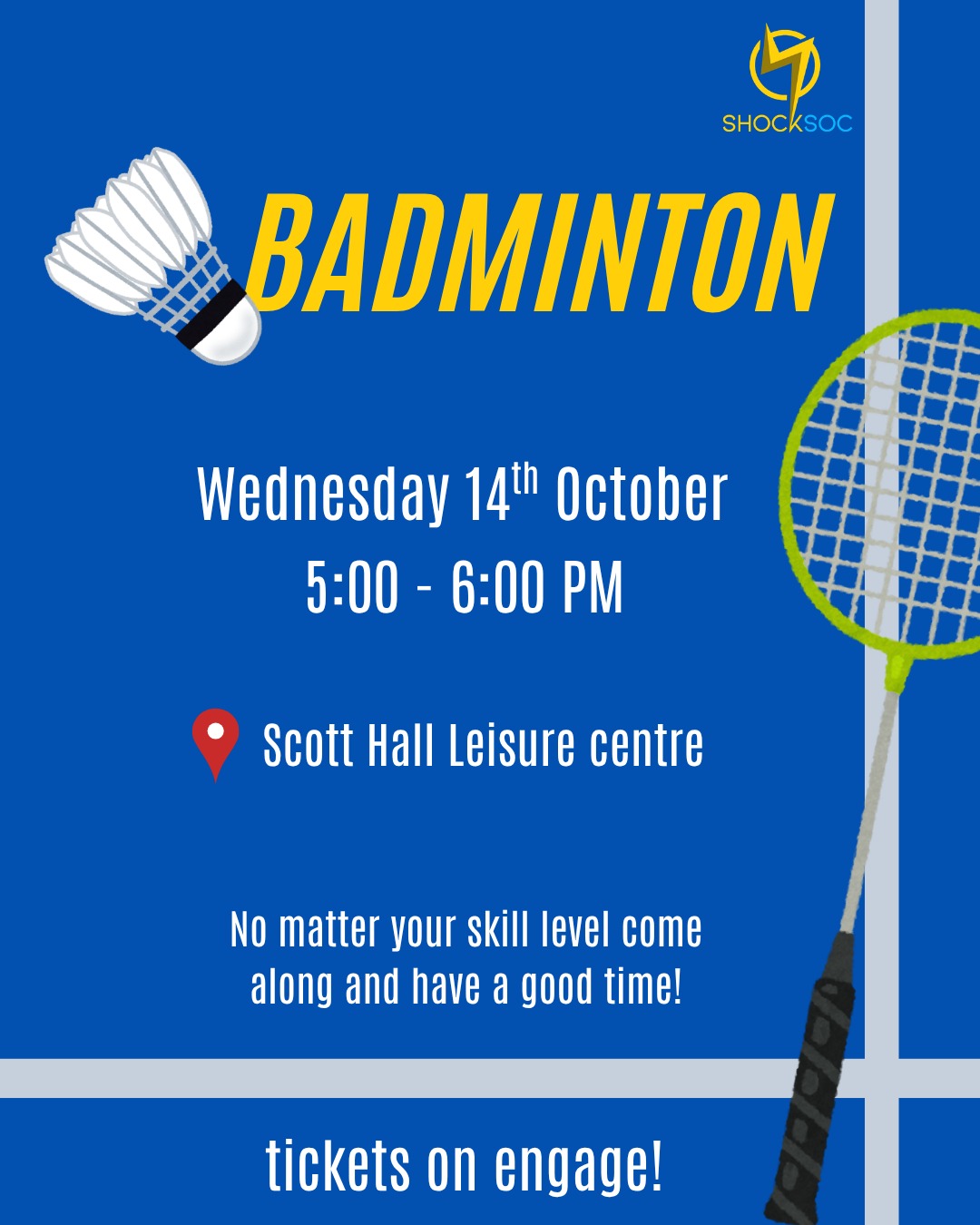 The image for the event named Badminton Social 🏸