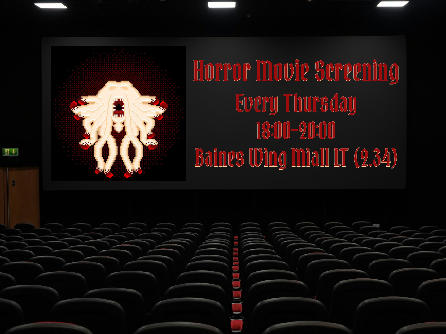 The image for the event named Weekly Horror Movie Screening