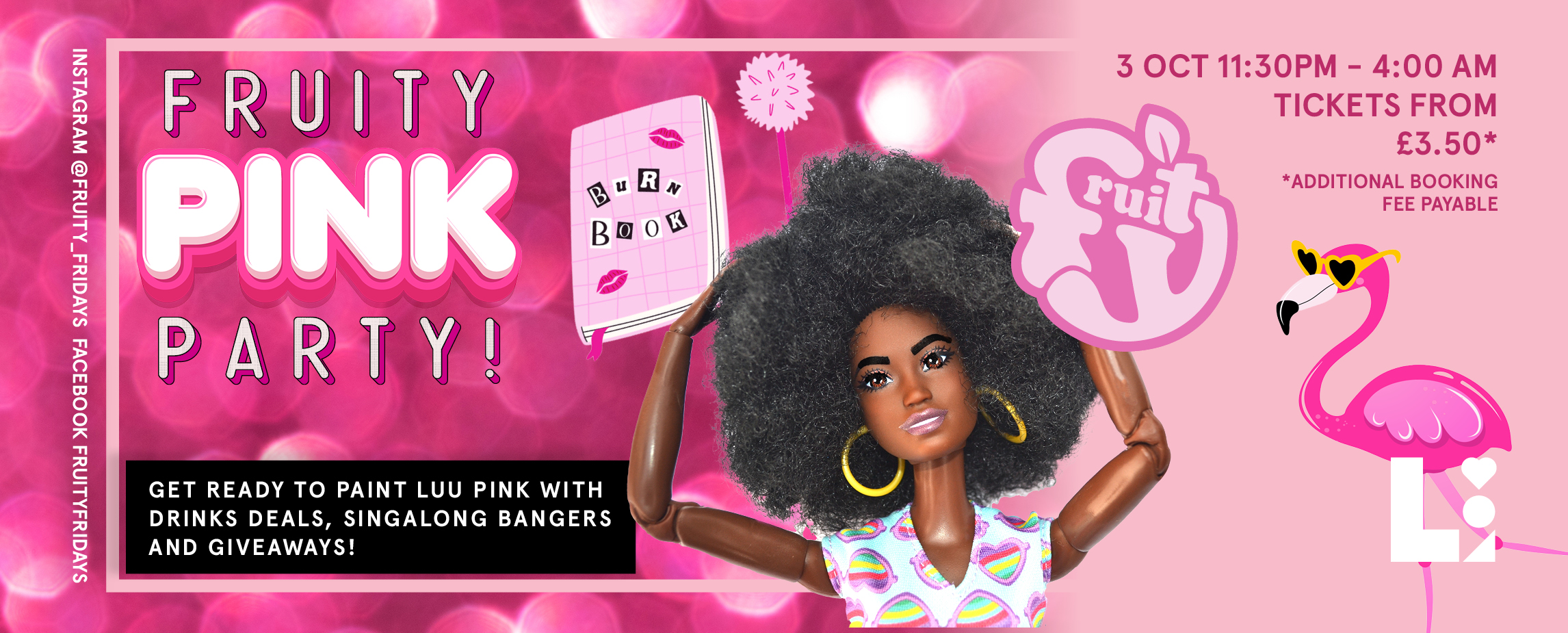 The image for the event named Fruity! Pink Party!