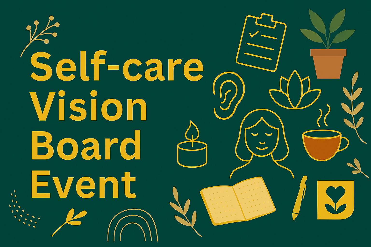 The image for the event named Create a Self-Care Vision Board