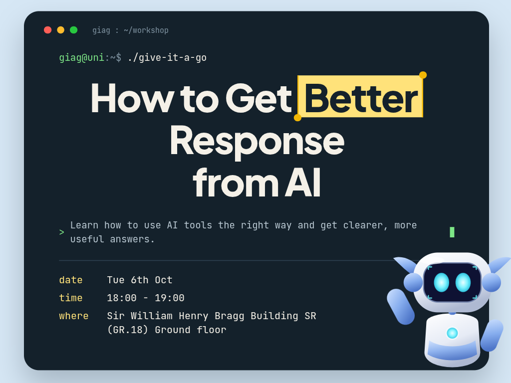 The image for the event named How to Get Better Responses from AI