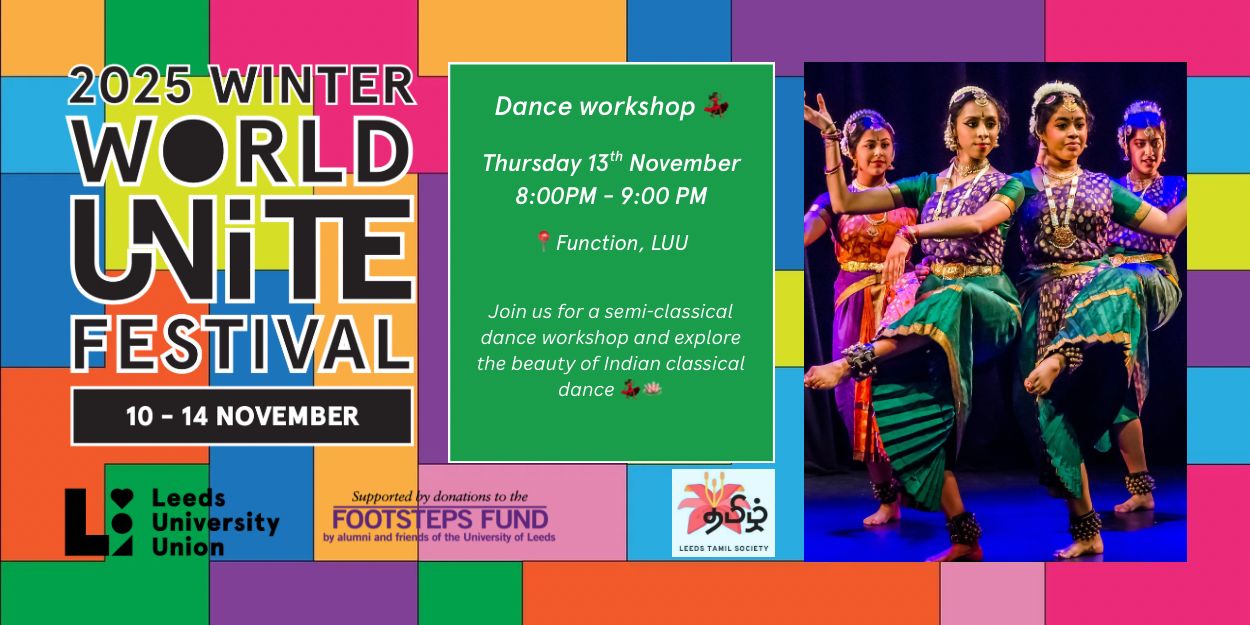 The image for the event named World Unite Festival- Tamil Society Dance Workshop
