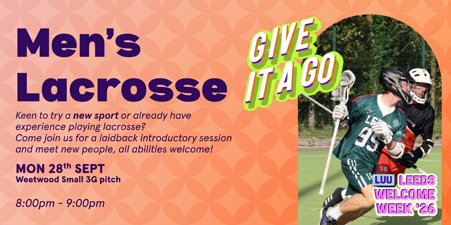 The image for the event named Men's Lacrosse Give it a Go 26/27