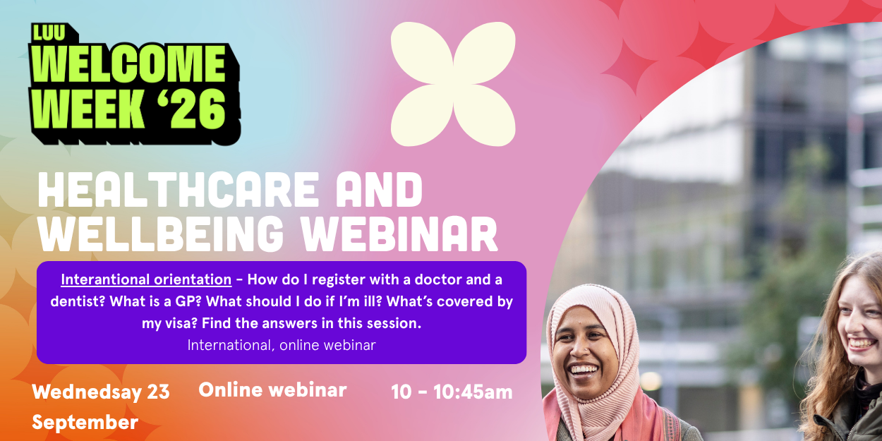 The image for the event named International orientation: Healthcare and Wellbeing webinar