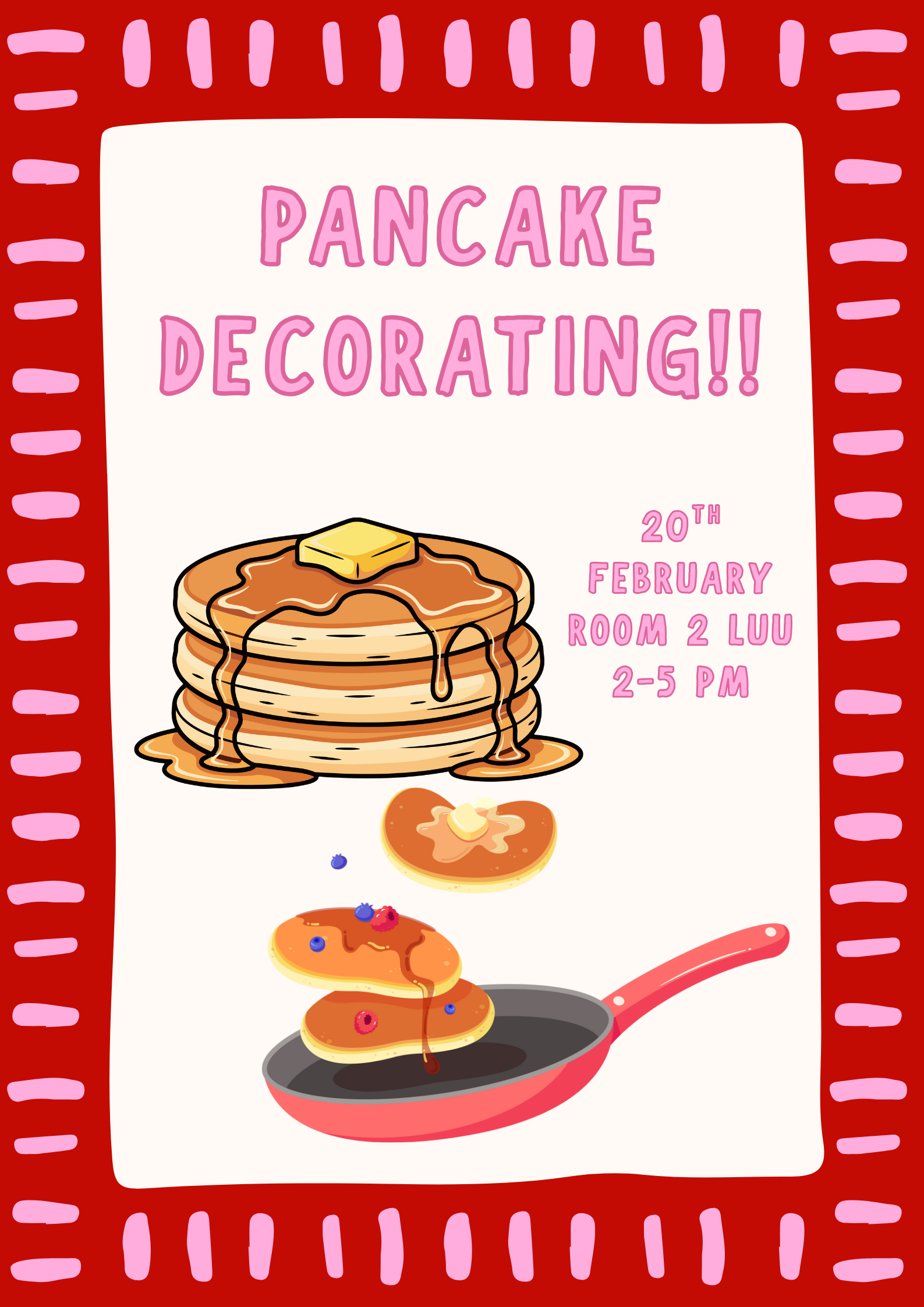 The image for the event named Pancake Decorating!