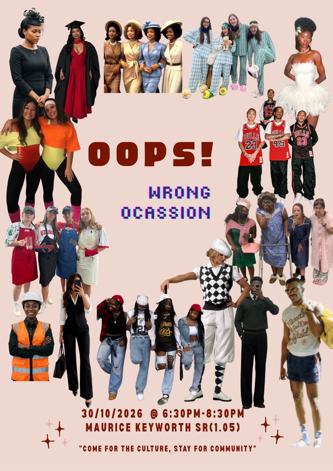 The image for the event named Dress for the wrong occasion