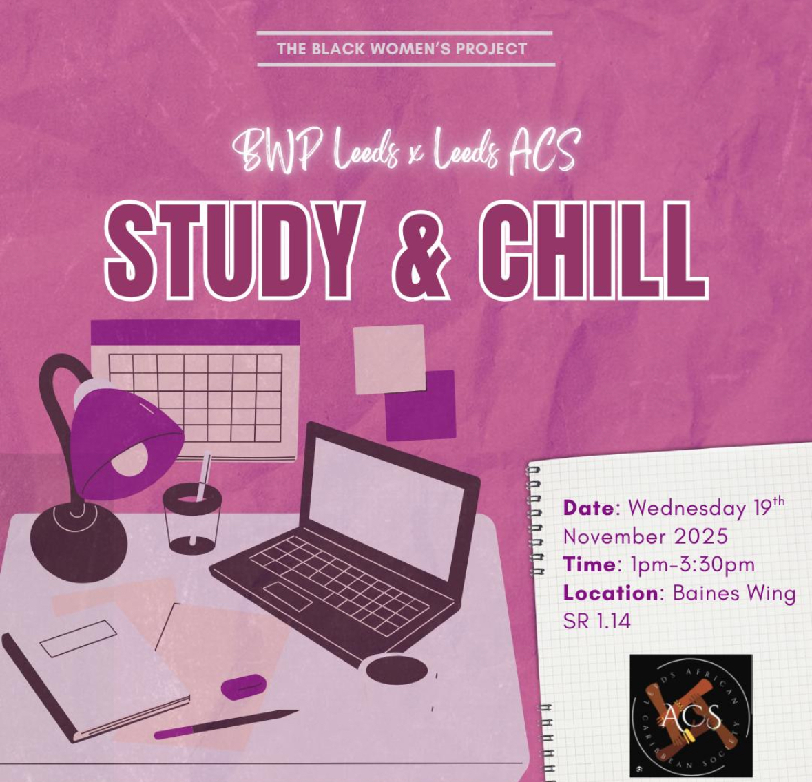 The image for the event named Study & Chill
