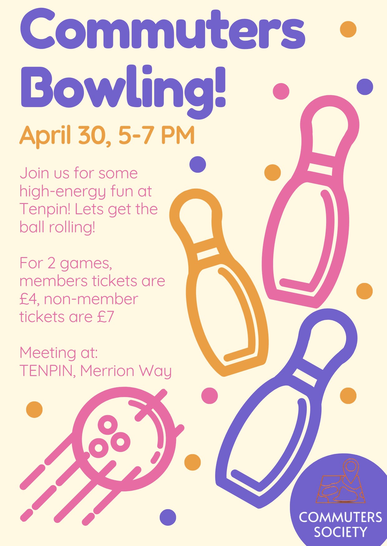 The image for the event named 25/26 Bowling Night Sem 2