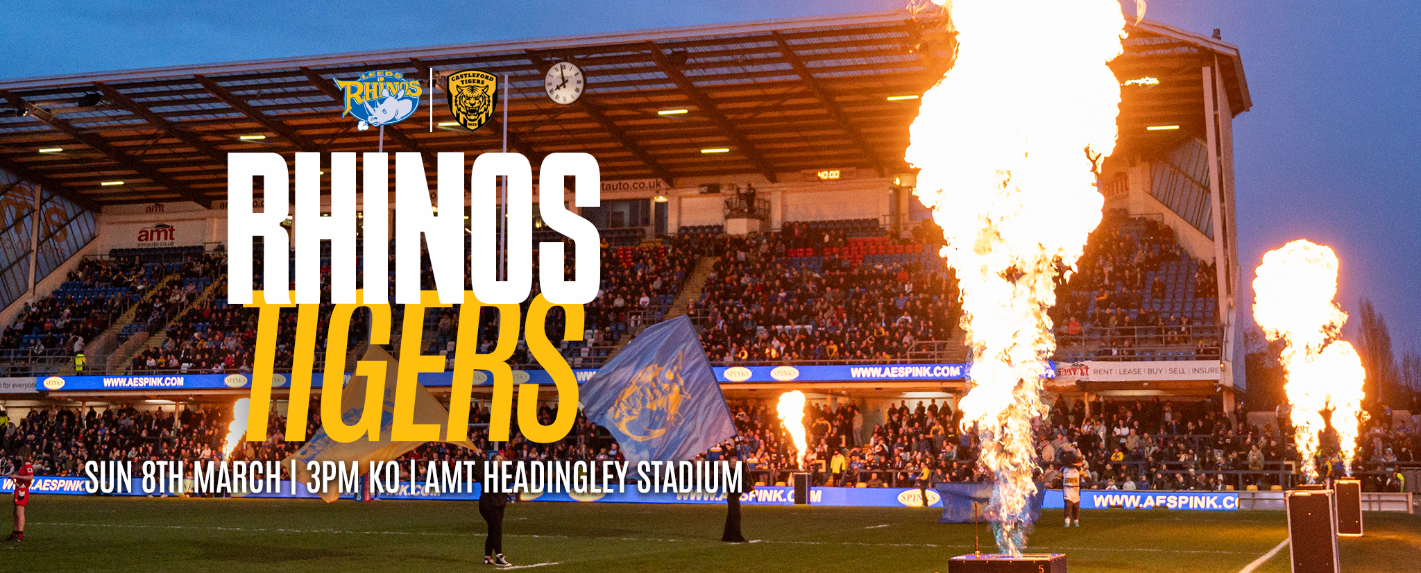 The image for the event named 40% off Leeds Rhinos vs Castleford Tigers Rugby League Match