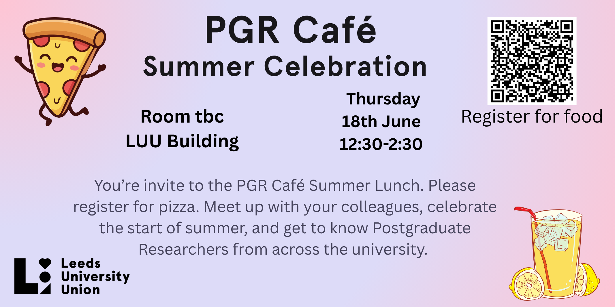 The image for the event named PGR Cafe - Summer Celebration