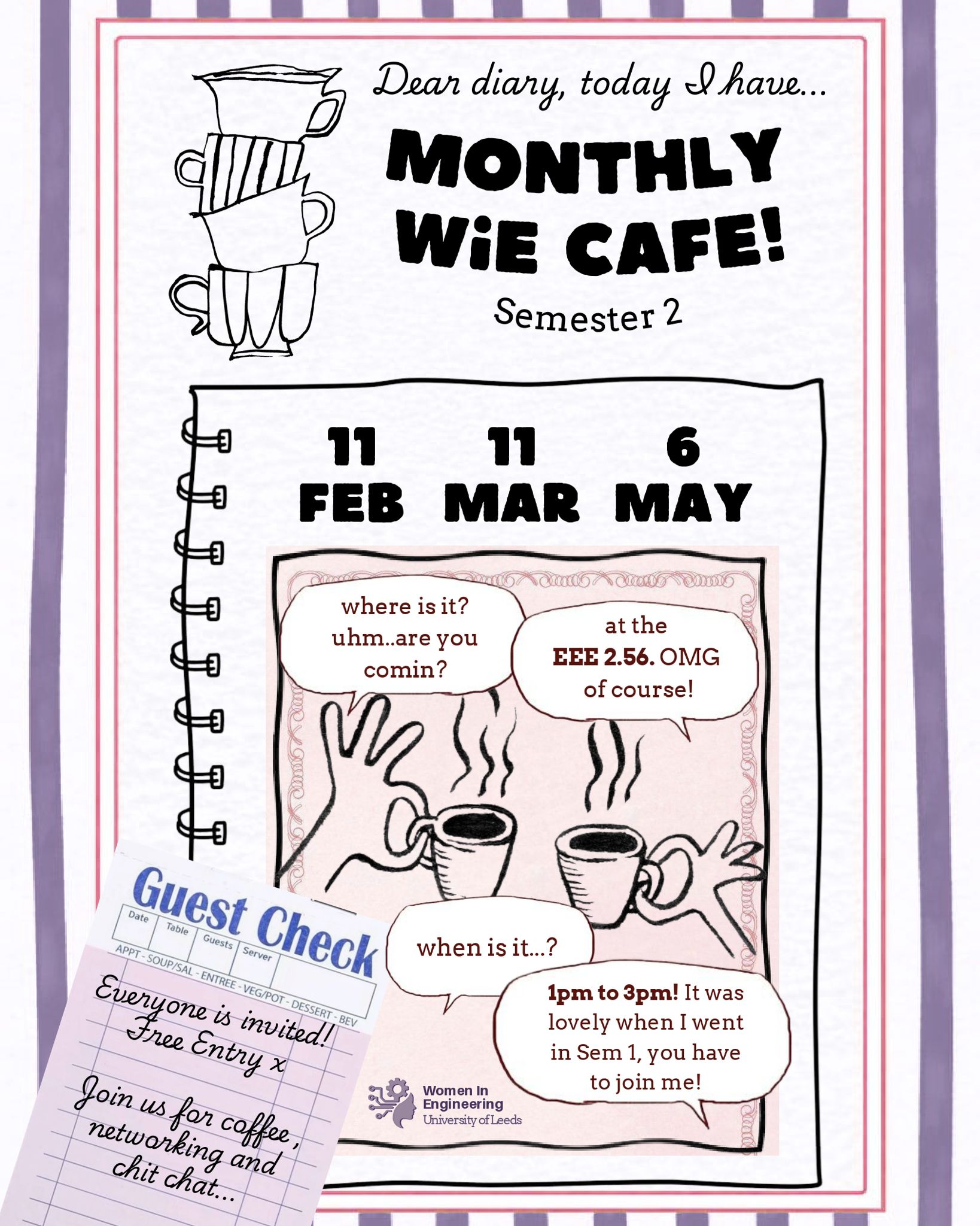 The image for the event named Monthly WIE Cafe: March