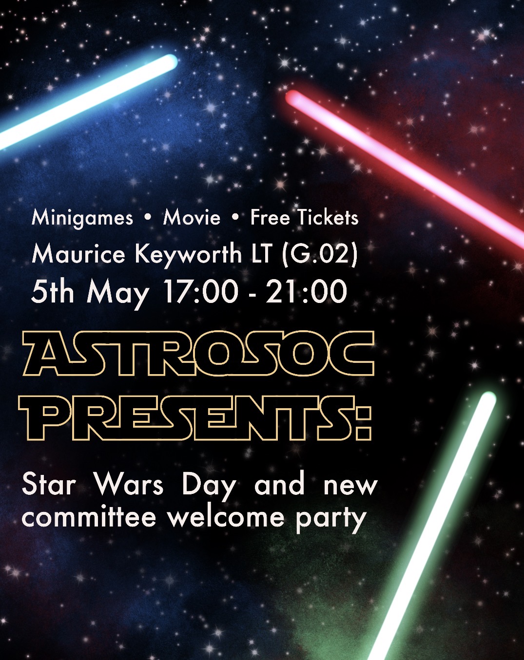 The image for the event named AstroSoc Star Wars Day and new committee welcome party