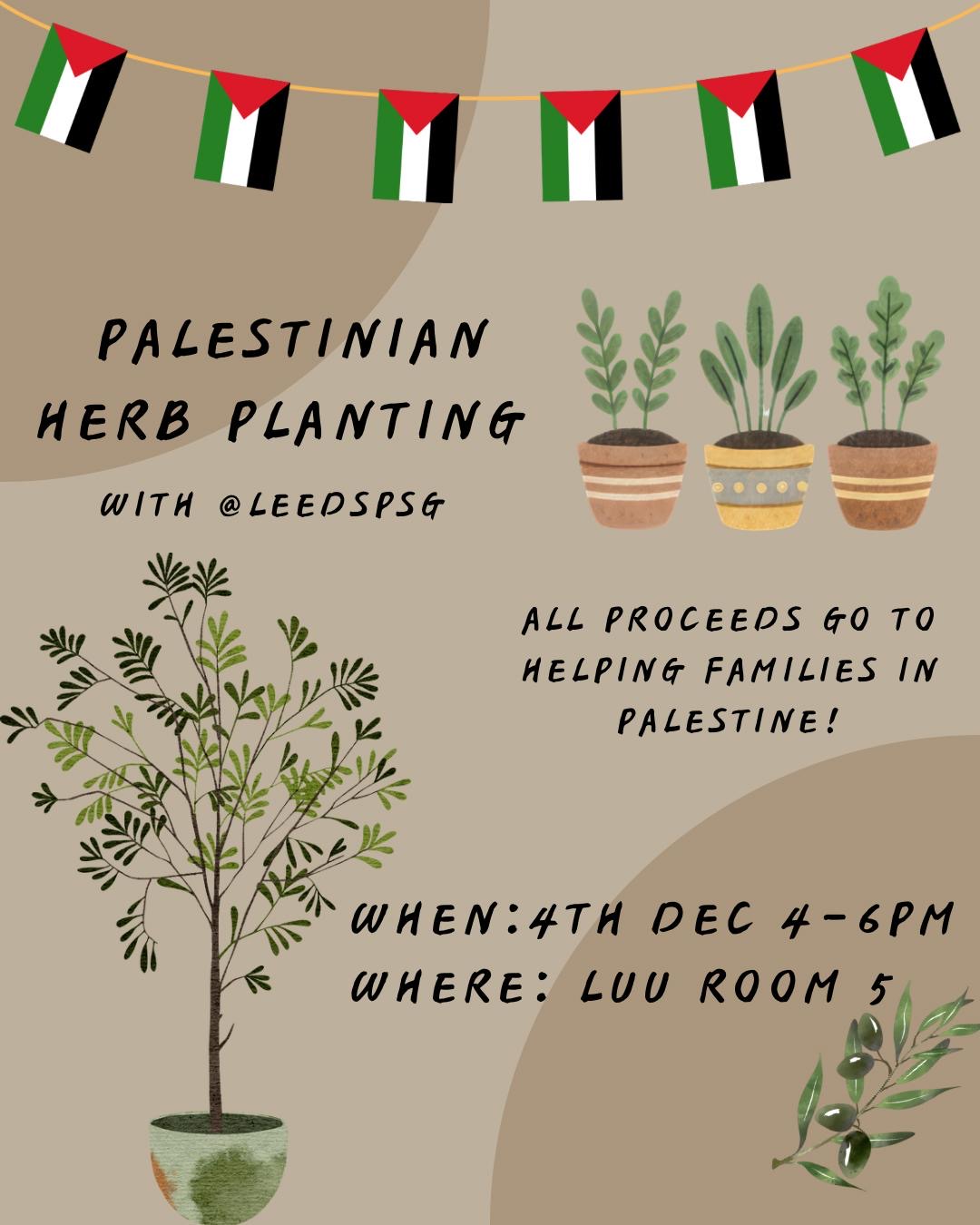 The image for the event named Palestinian Herbs & Plants Fundraising Workshop
