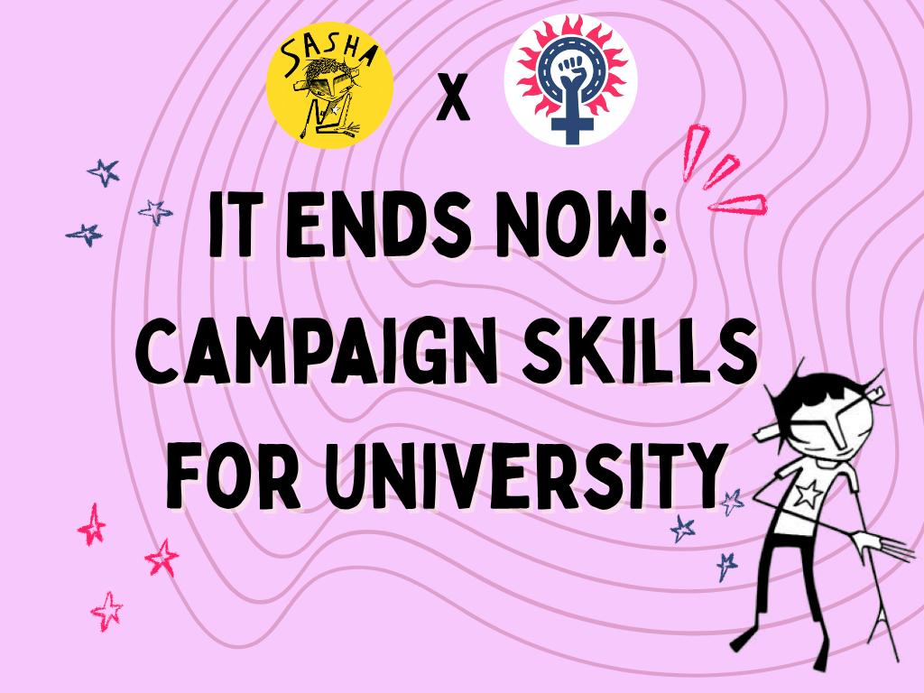 The image for the event named Free Workshop: "It Ends Now: Campaign Skills for University"