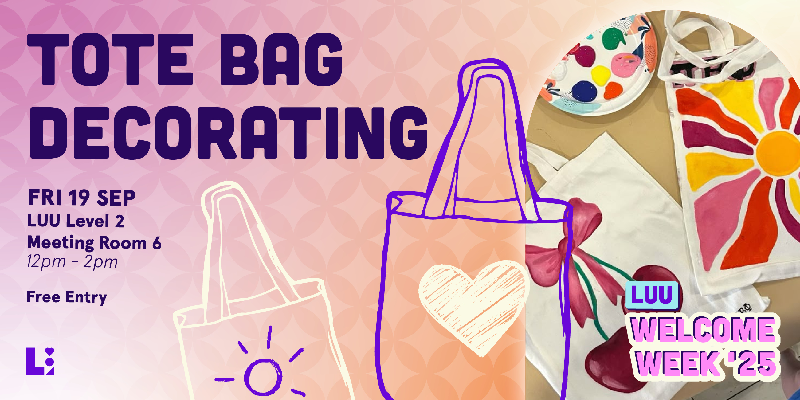 The image for the event named Tote Bag Decorating