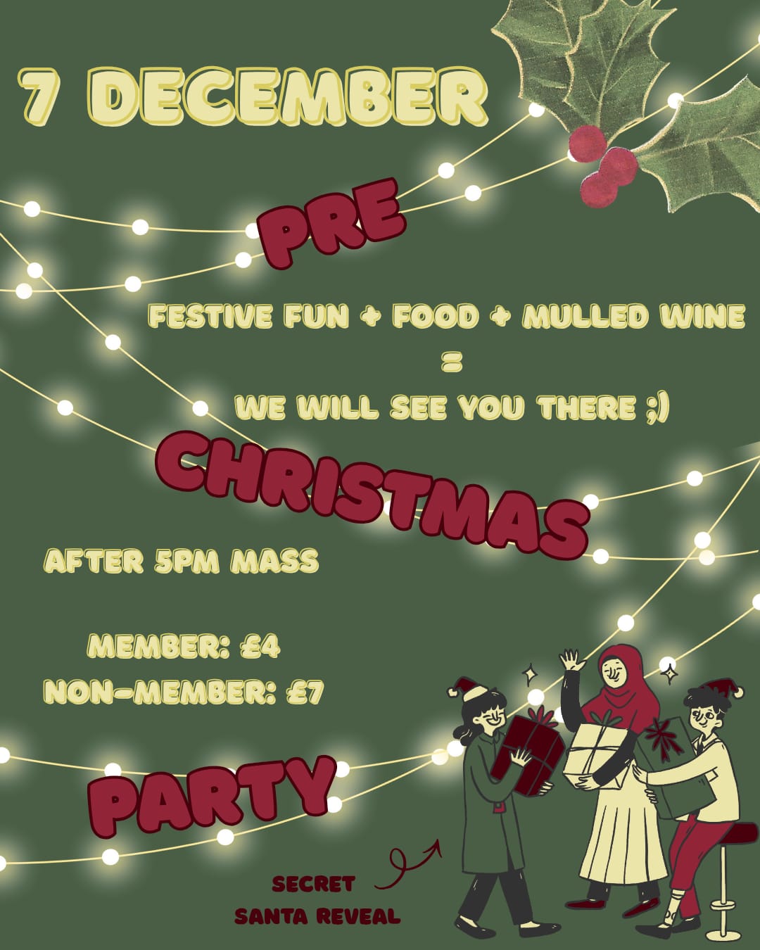 The image for the event named (pre)Christmas Party 🎄🌟