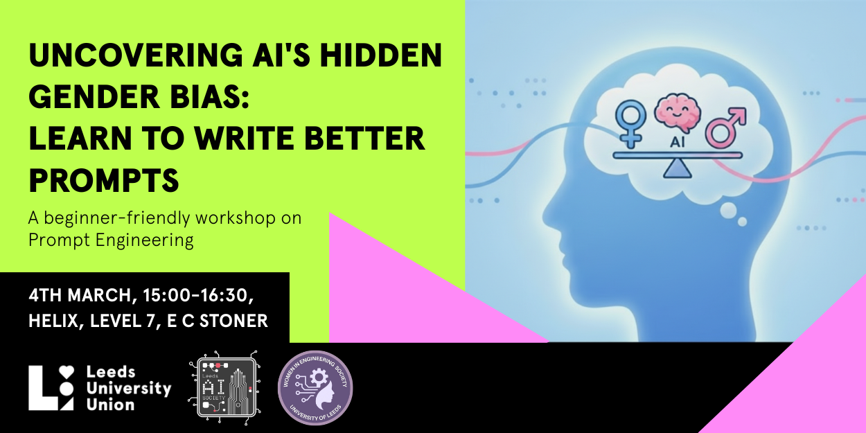 The image for the event named Uncovering AI's Hidden Gender BIAS: Learn to write better prompts