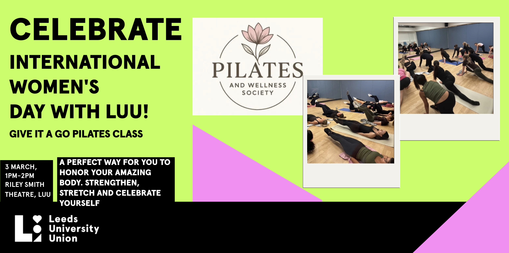 The image for the event named International Women's Day GIAG Pilates Class