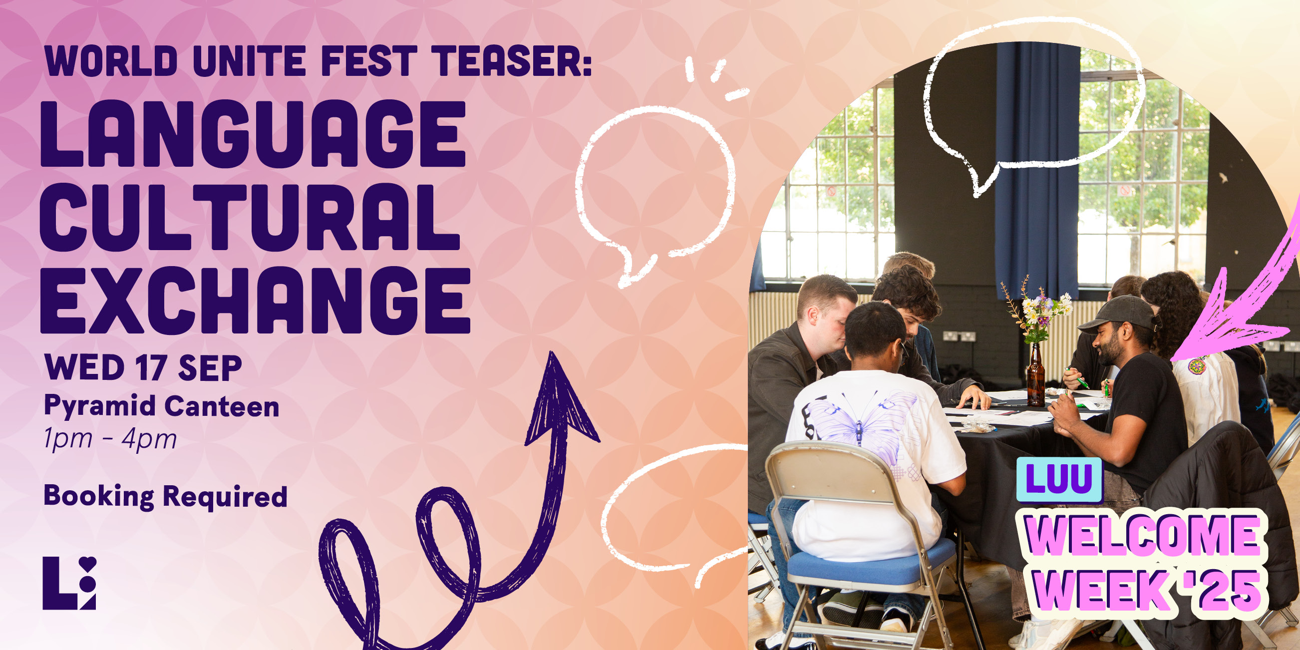 The image for the event named Welcome: Language Cultural Exchange