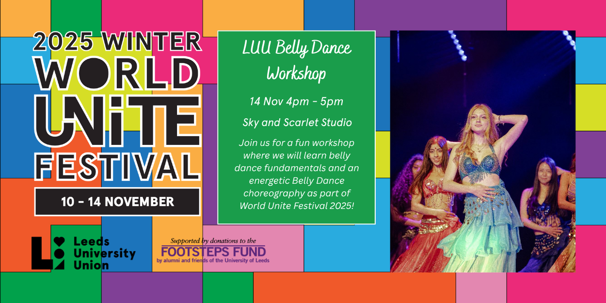 The image for the event named Belly Dance Society: Belly Dance Workshop - WORLD UNITE FESTIVAL 2025