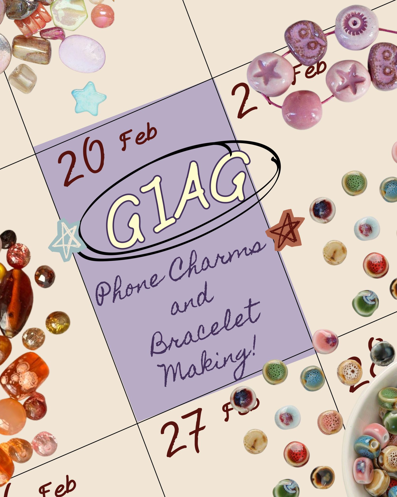 The image for the event named WIE Semester 2 GIAG: Charms Making Event
