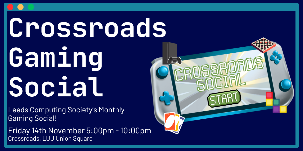The image for the event named Monthly Gaming Social - Crossroads