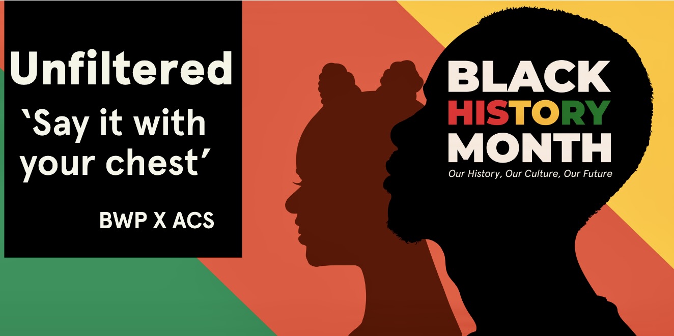 The image for the event named Unfiltered: 'Say it with your chest' BWP X ACS